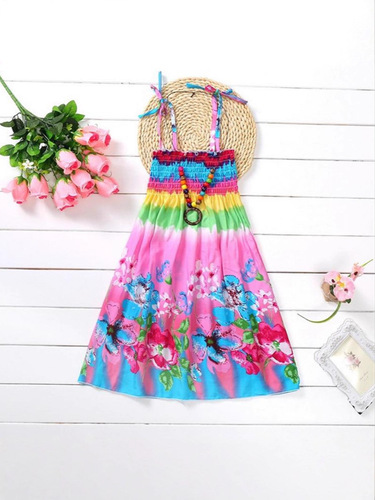 Ladies' Summer Dress Korean Style New Children's Clothing Children's Beach Dress for Girls and Boys Princess Dress
