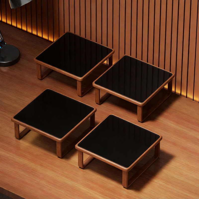 Computer monitor stand, screen base, riser, keyboard tray, small-sized desk organizer for office use