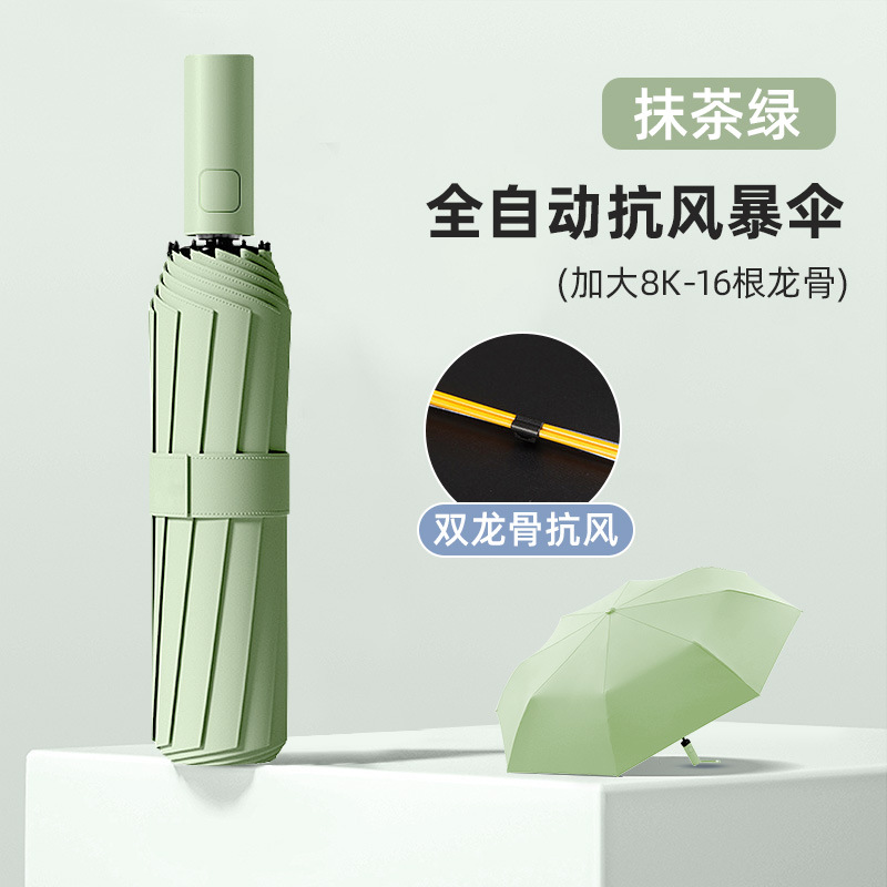 Matcha green [flagship bisopstinum] 16 bone strong umbrella umbrella