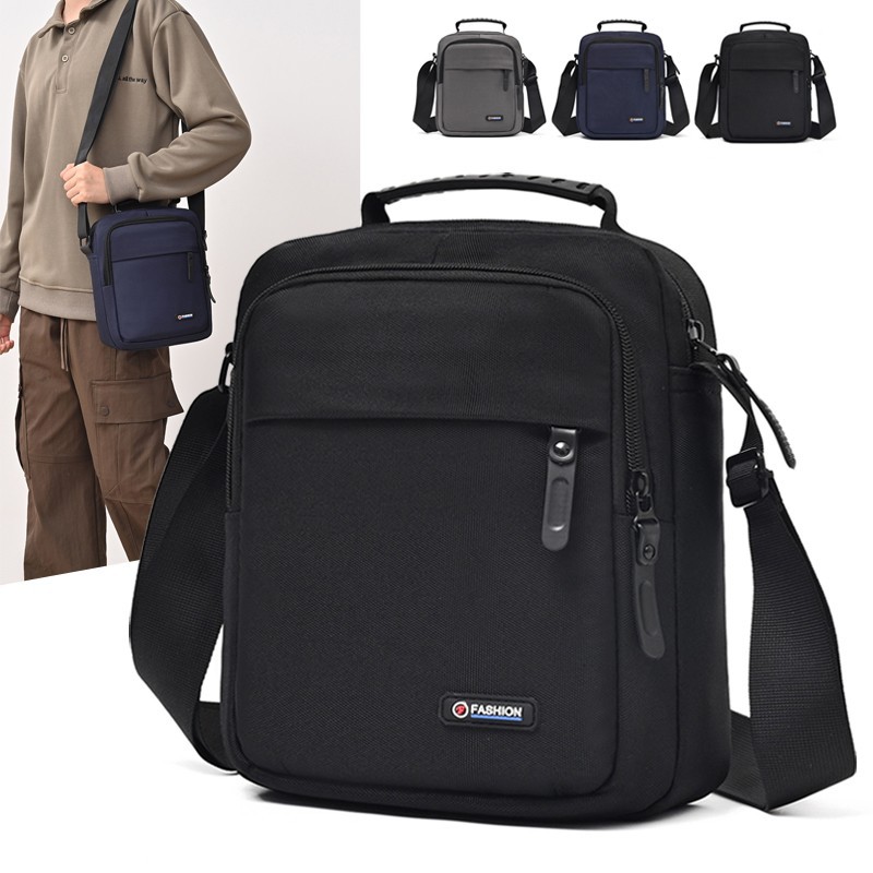 Foreign Trade Men's Bag 2025 New Style Simple and Foreign Style Lightweight Shoulder Bag Men's Casual Multi-Purpose Business Crossbody Bag