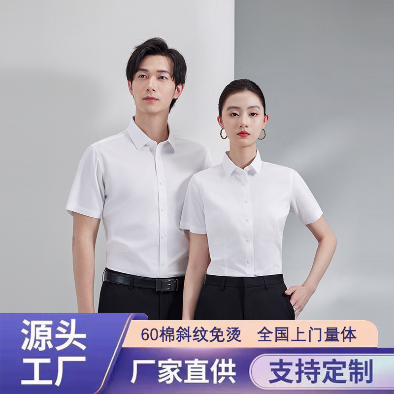 Business Shirt Long-Sleeved 60% Cotton High-End Twill Non-Iron Men's Shirt Non-Iron Long-Sleeved Shirt for Men