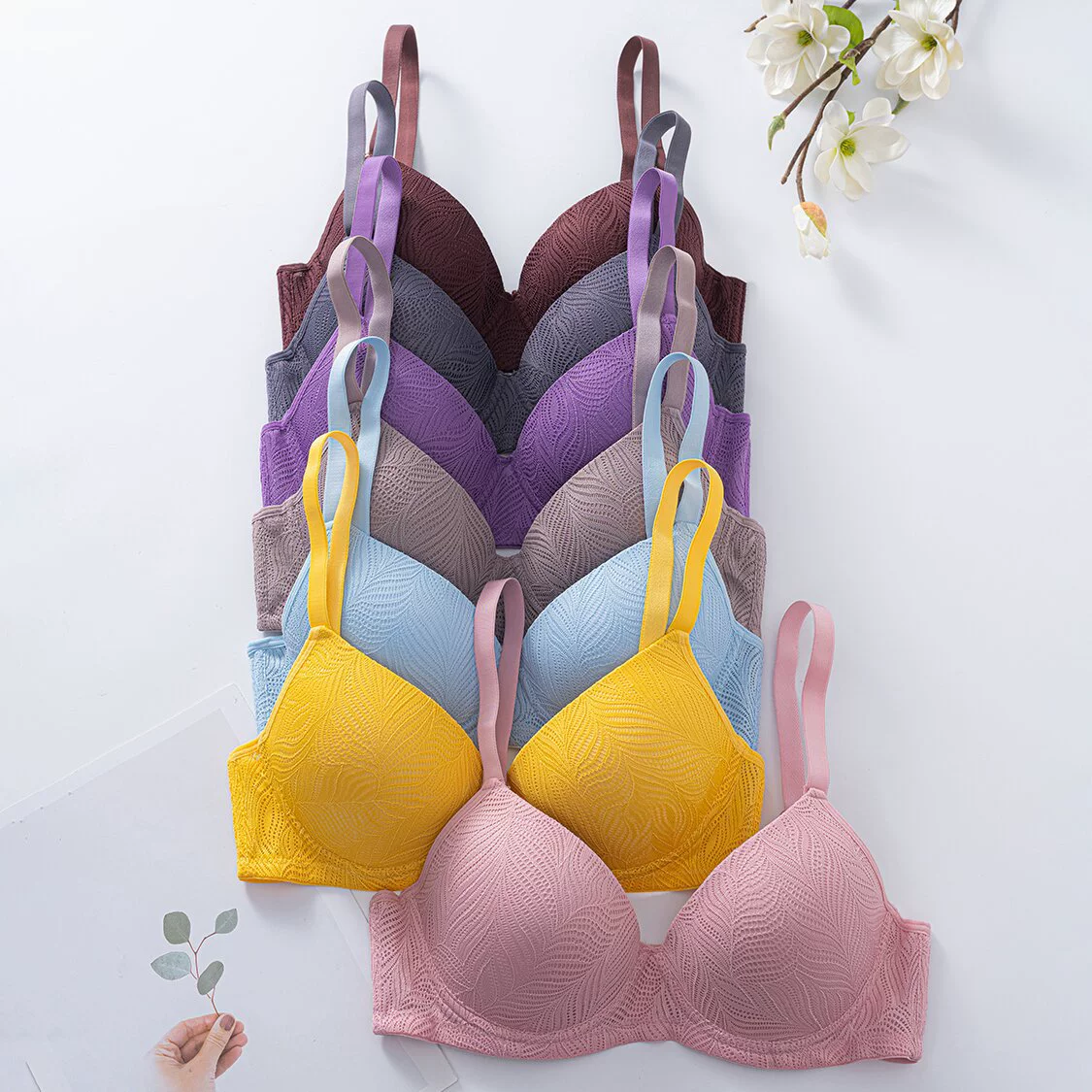 Новый трансграничный бюстгальтер из французского кружева, европейский и американский бюстгальтер больших размеров, тонкий фасон с косточками, боковая поддержка груди, пуш-ап, ультратонкий.