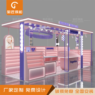 Custom-Made Illuminated Truss Display Stands for Mall Atrium Booths, Wearable Nail Art Display Cabinets, and Multi-Point Design and Production