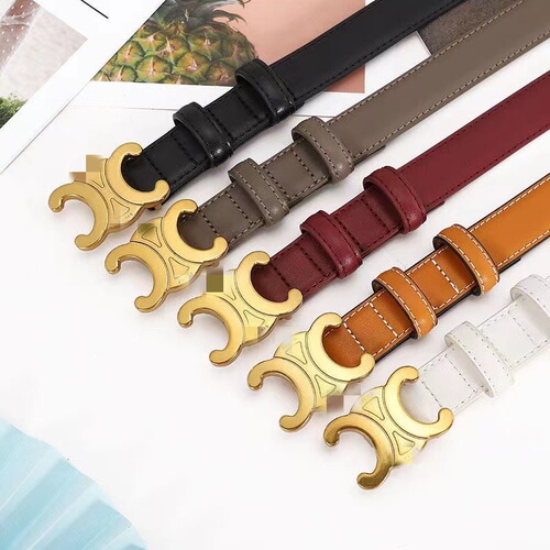 Ladies Belt Fashion Adjustable Letter Buckle Trendy Unisex Personality Retro Women's Stylish Slim Belt Decorative Strap