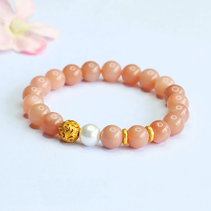 眷钰 Organic crystal bracelet natural stone solar-powered, moonstone