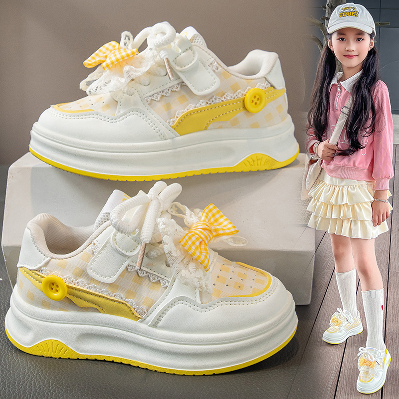 子供用スニーカー、女の子用スポーツシューズ、春と秋の新しい韓国風プリンセスシューズ、多用途の柔らかい底の大きな子供用女の子用カジュアルシューズ|undefined