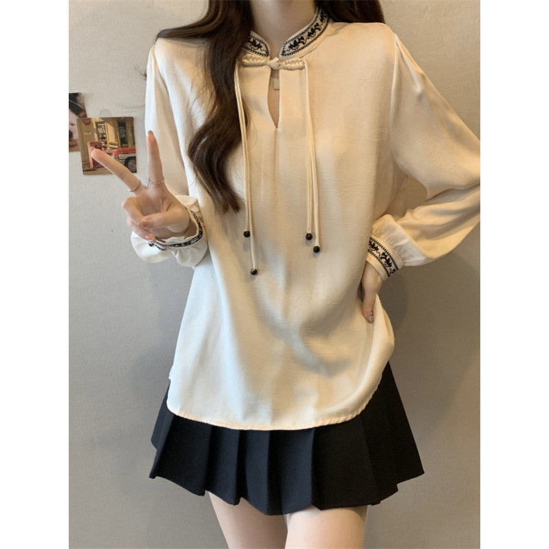 Spring base body-friendly elegant shirt