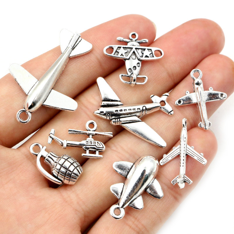 Alloy Imitation Aircraft Grenade Helicopter Small Pendant DIY Jewelry Accessories Necklace Bracelet Pendant Alloy Imitation Aircraft Grenade Helicopter Small Pendant DIY Jewelry Accessories Necklace Bracelet Pendant