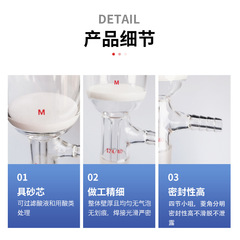 Tianjin Chengsheng Instrument Co., Ltd. 15-600ml Borosilicate Glass Chemical Laboratory Funnels
