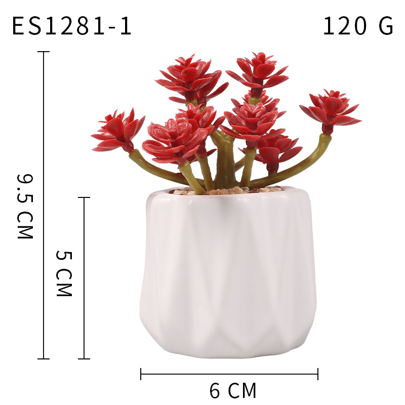 Pequeña ola al por mayor taza tipo simulación planta suculenta nórdico Muebles de Oficina Decoración fresca nuevo producto
