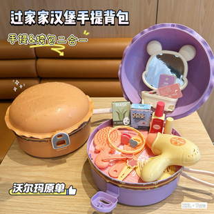 Children's play hamburger backpack hamburger fries coke gourmet dressing backpack handbag toy gift