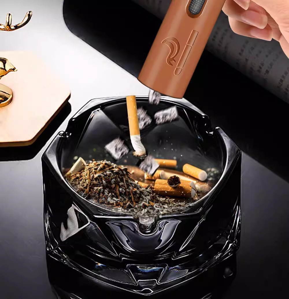 Car Ashtray for Vehicles, Prevents Ash from Falling, for Smoking While Driving, Hands-Free Use in the Car, No Ash Spillage, Prevents Ash from Flying