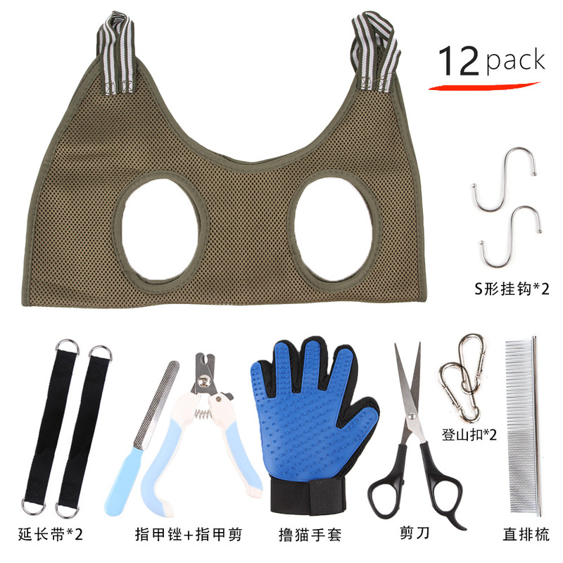 ペット美容ハンモック猫犬爪トリミング中小型猫犬美容ハンモックペット用品|undefined