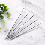 厂家直供美容工具不锈钢痘痘针挑黑头粉刺针细胞夹粉刺针5件套