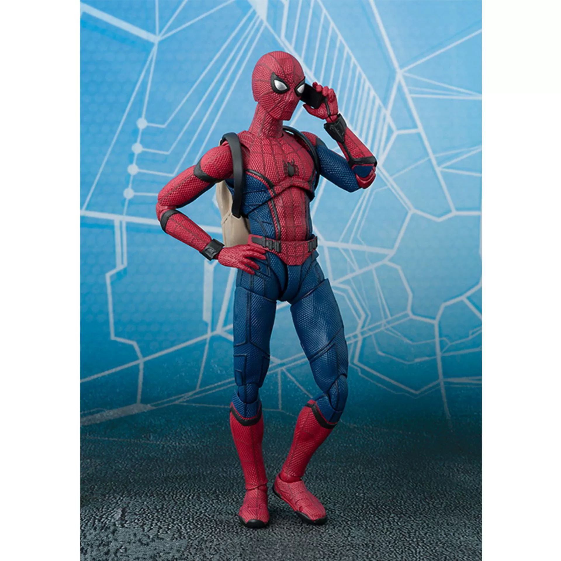 Рюкзак, подвижный минифигурка, игрушка SHF, Человек-паук, Marvel