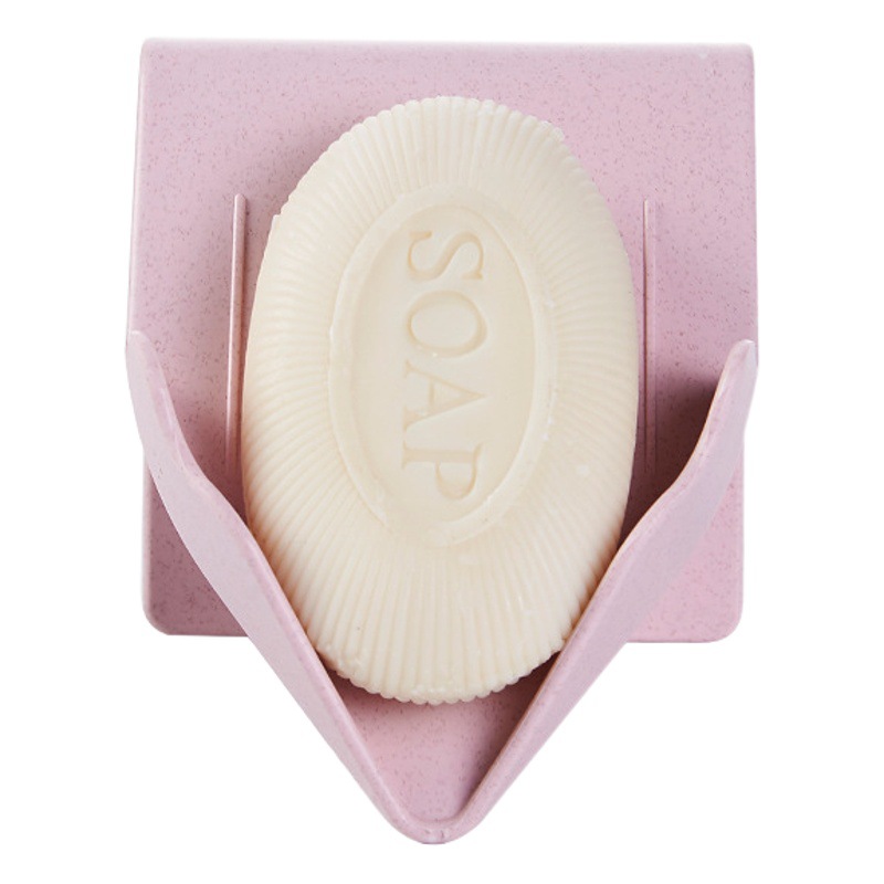 Creativo en forma de hoja caja de jabón ponche-libre de pie ventosa drenaje baño jabón rack caja de jabón de lavandería