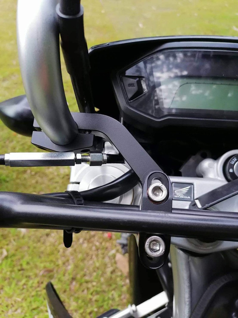Universal Motorcycle Modified Windshield, Heightened Transparent Front Windshield, Aluminum Alloy Fixed Bracket, Windscreen Accessories