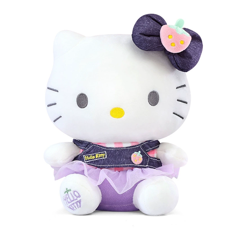 Hello Kitty, Hello Kitty, джинсовая юбка, плюшевая кукла, бархатная игрушка