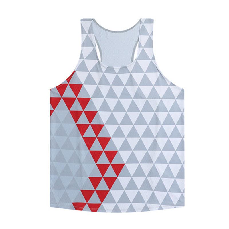 [European Code Cross-border Explosions] Men's Running Vest Track and Field Marathon Training Quick-drying Sleeveless Breathable Top