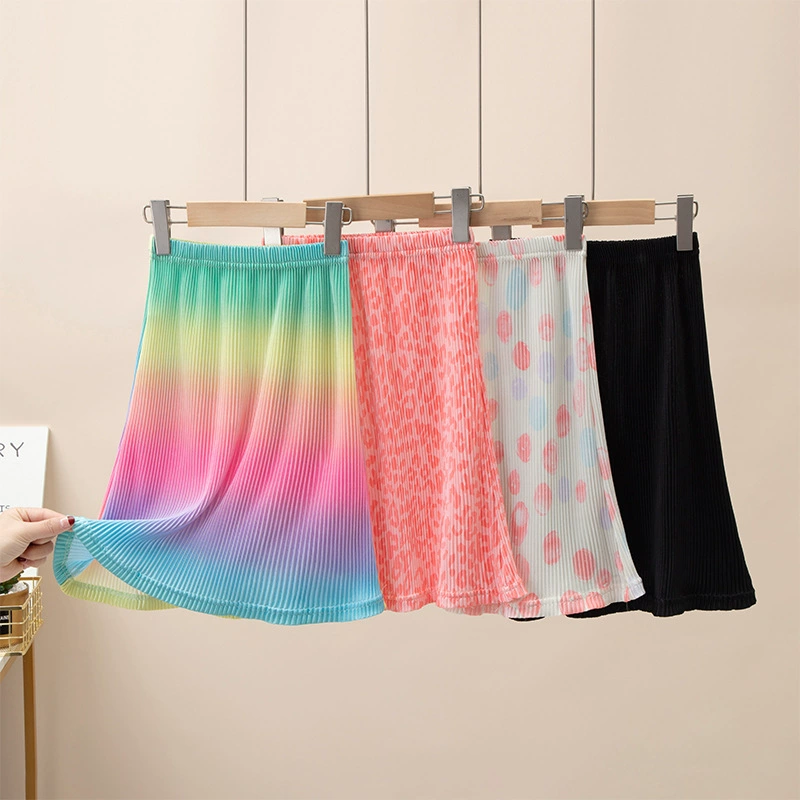 Юбка для девочек летом новый простой дикий юбка юбка среднего и среднего возраста юбка-юбка детская ночная юбка плиссированная юбка