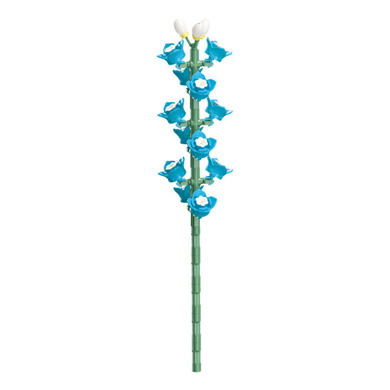 钻马积木花永生花束抱抱桶仿真花小颗粒积木DIY玩具七夕女生礼物|undefined