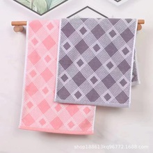 批发纯棉毛巾 16赛洛提花菱形擦脸巾 情侣款柔软吸水高档礼品面巾