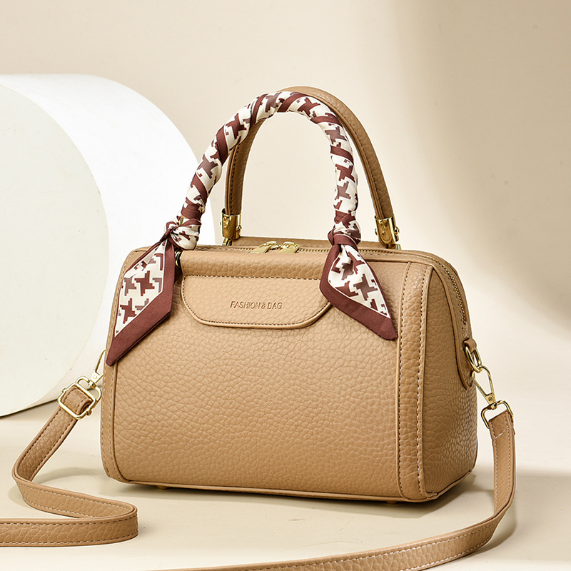 Boston Large Capacity Pu Leather Shoulder Crossbody Bag Women_voghion.com