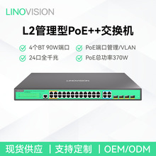 24��ȫǧ��L2������PoE++���Q�C���ӾW��4����׼BT90W