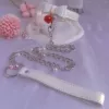 With bow, white