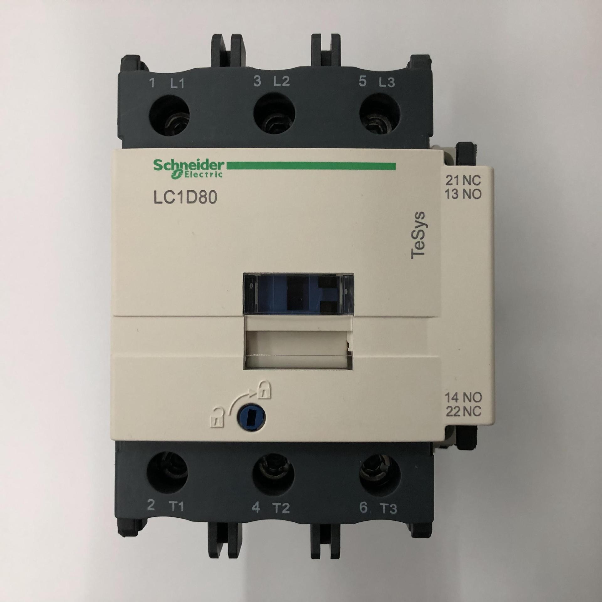 原装正品LC1D80MDC DC220V Schneider三级直流接触器