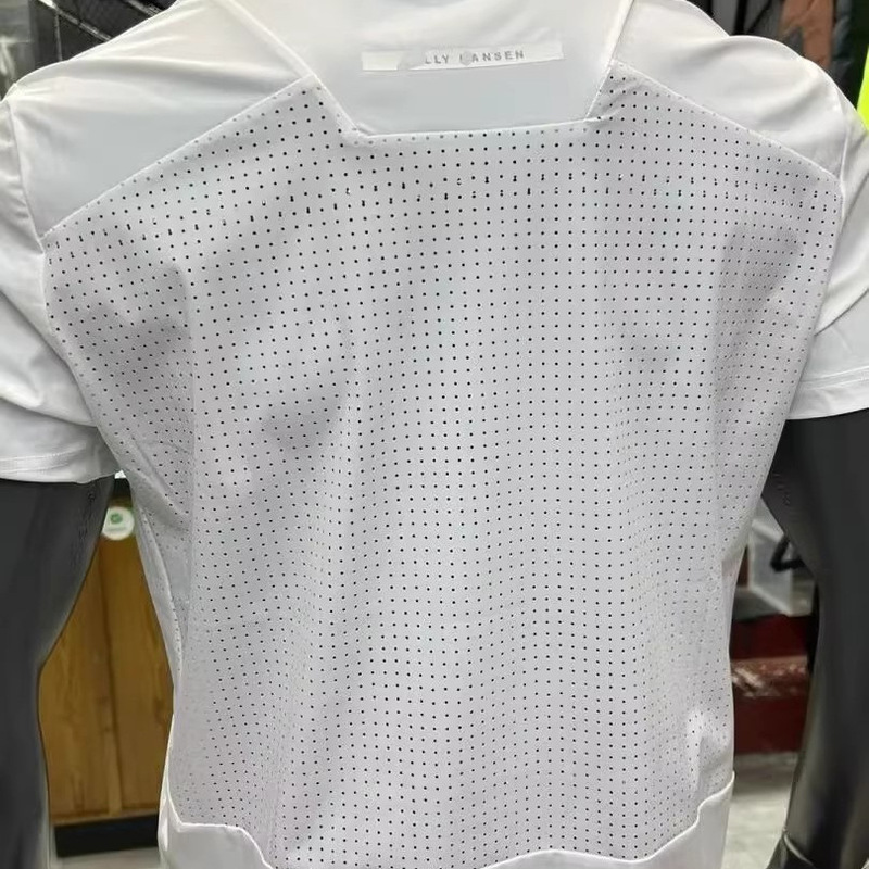 Mesh Breathable Sports Quick-Drying Short-Sleeved Men's Summer Thin Running Fitness Cool Ice Silk T-Shirt Outdoor Cycling Clothing