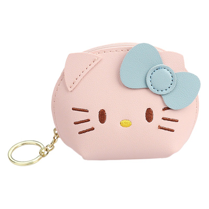 Estilo coreano ins multi-funcional estudiante almacenamiento pequeña cartera chica corazón dibujos animados creativo moneda monedero bolsa de almacenamiento portátil