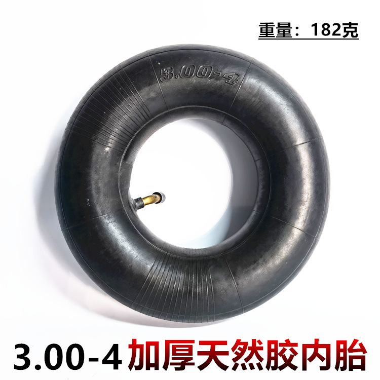 Inner and Outer Tires for 3.00-4 inch Elderly Electric Scooter Hand Truck Tire, Thick Inflatable Inner and Outer Tires