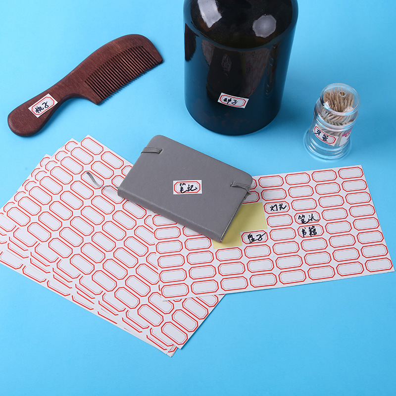 레드 80매 5120 스티커 2.7*1.5cm