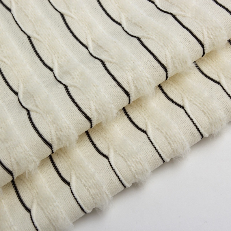 涤纶弹力绉布涤氨毛毛绉布羽毛绉布色织时尚女装舞台装童装礼服面