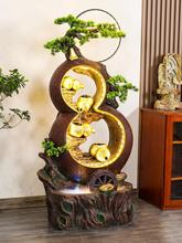 新中式葫芦桌面摆件家居饰品客厅大型落地流水加湿装饰循环水景观