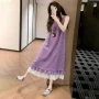无袖独特法式好看连衣裙