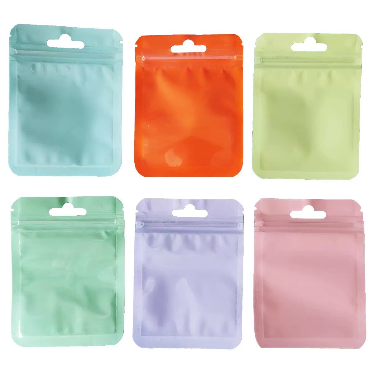 Макароновый цвет самозапечатанный мешок для печати Толстая прозрачная цветная сумка для костей Инь и Ян