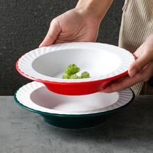 祥源美密胺餐具小龙虾专用盘商用深盘汤盘凉菜凉拌海鲜菜盘餐盘