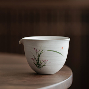 Plant Ash Pure Hand-painted Public Cup Chinese-style Household Public Cup Tea Tea Tea Set Anti-scalding Hand Ceramic Tea Set