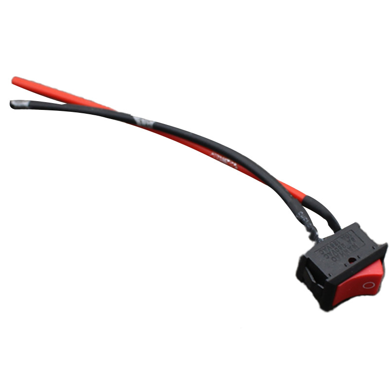 Interruptor de modificación de faro de coche eléctrico, botón de bocina de motocicleta, interruptor pequeño, fuente de alimentación del coche, cable de soldadura, interruptor de barco