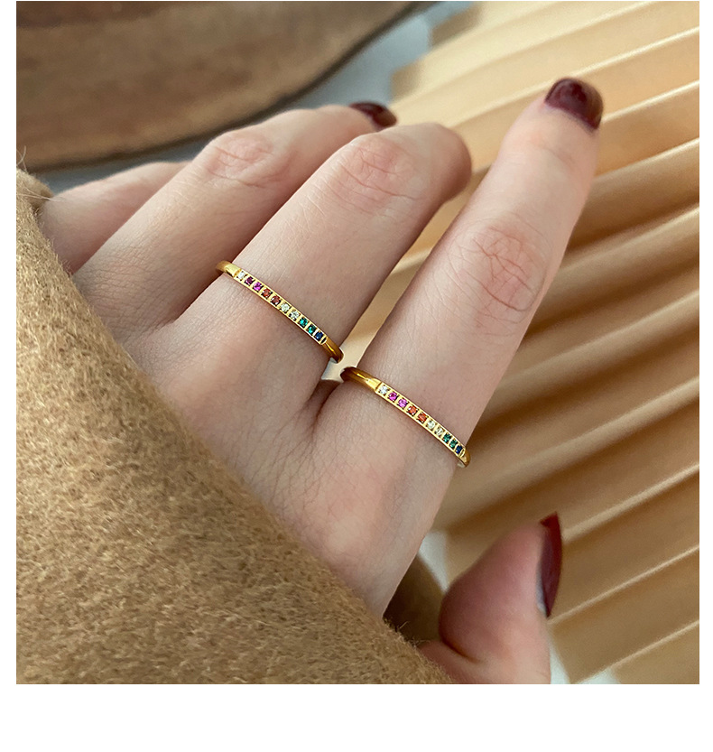 1 Piece Quantity Casual, Daily Occasion Lady Star Copper Inlay Zircon Rings