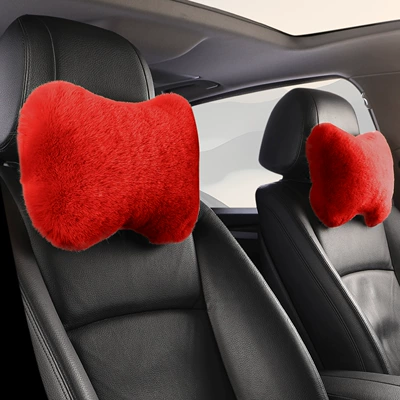 Waist support – Sales Car Plush Headrest, Waist - burgundy-2-headrests