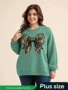 迷彩camosweatshirt蝴蝶结卫衣