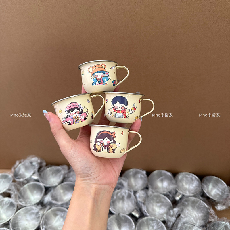 Mino's ワンカップ 316 ステンレス鋼子供用ウォーターカップ家庭用飲料カップ落下防止ベビーオープン学習ドリンクカップ|undefined