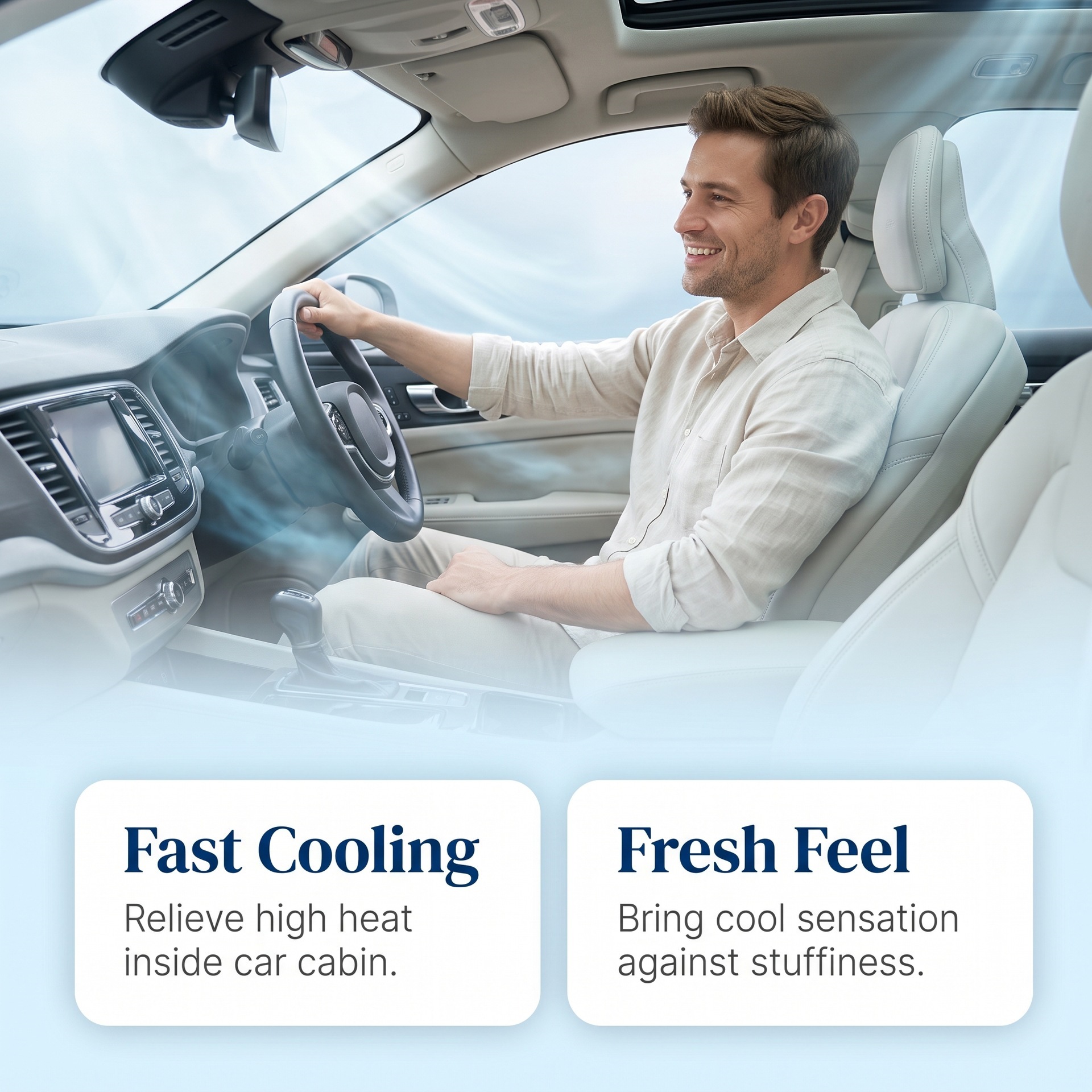 HOMONTH Car Interior Cooling Spray - Summer Car Interior Cooling Spray for Outdoor Parking
