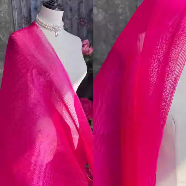 23#Rouge Rose Foncé, 1 Mètre, Mesure Droite