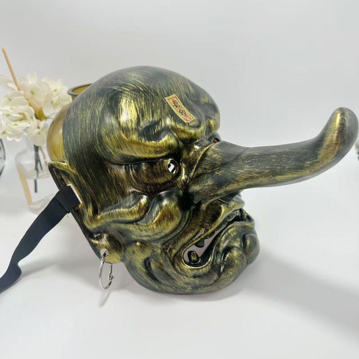 2026 estilo japonés máscara de fantasma resina ABS adornos de regalo adornos elementos culturales populares image 8