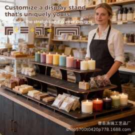 木制展示架可拆卸便携式隔板架桌面置物架手办展示台储物架