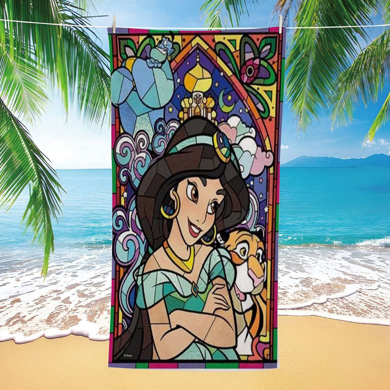 Disney Painted Style Microfiber Beach Towel, Quick-Drying and Absorbent Towel for the Seaside, Direct from the Manufacturer Disney Painted Style Microfiber Beach Towel, Quick-Drying and Absorbent Towel for the Seaside, Direct from the Manufacturer